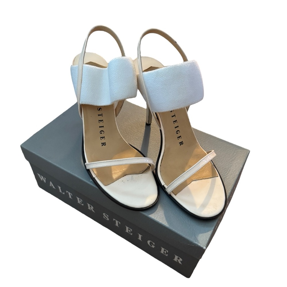 Gorgeous Walter Steiger Cream Women's Heels, US 8, Made in Italy